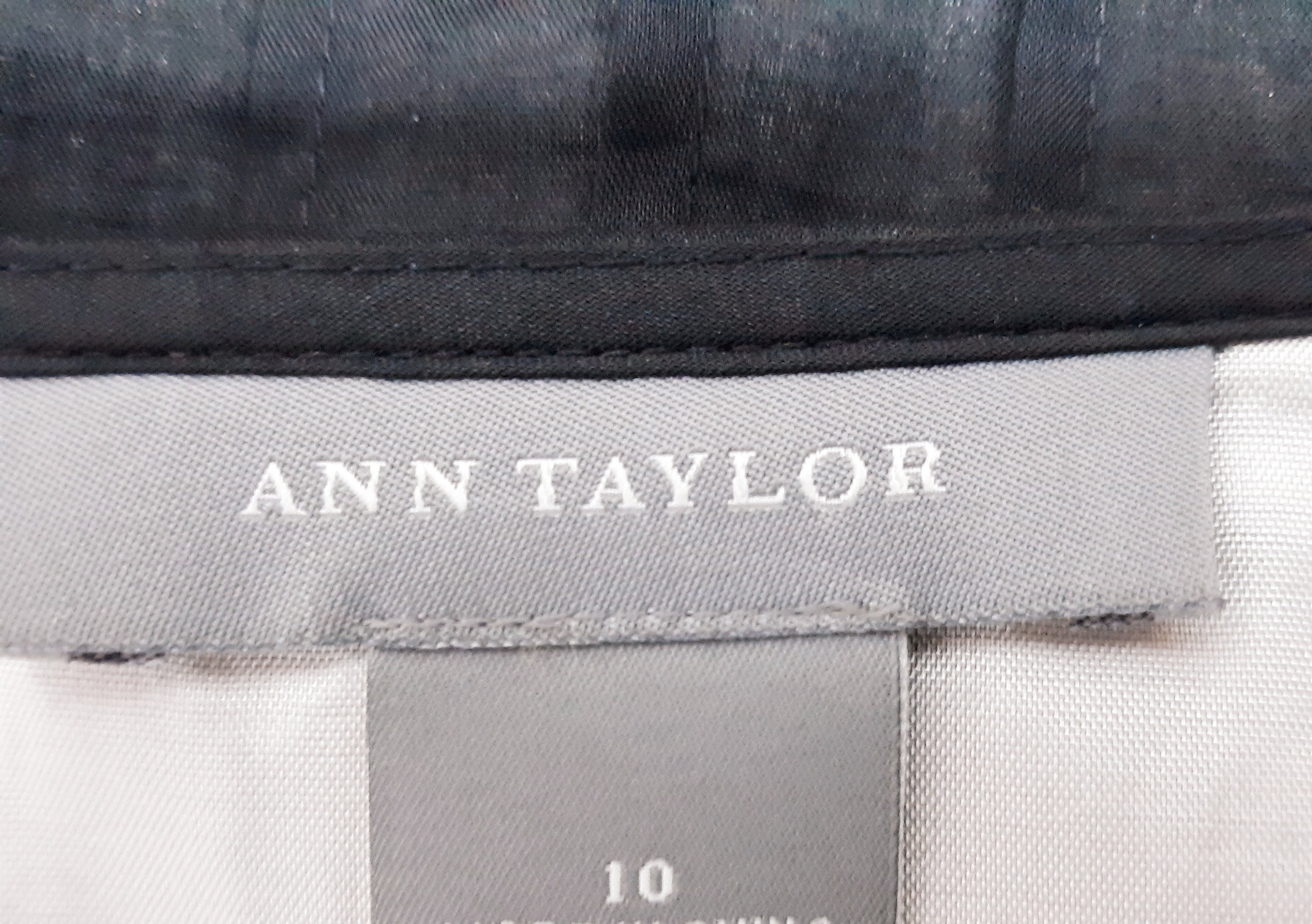 Ann Taylor Women's Skirt Pleated Black Cotton White Under | Etsy
