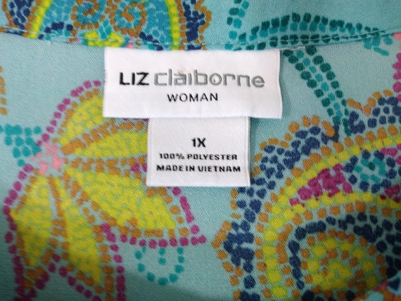 LIZ CLAIBORNE Shirt Plus Size Women's 3/4 Sleeve … - image 9