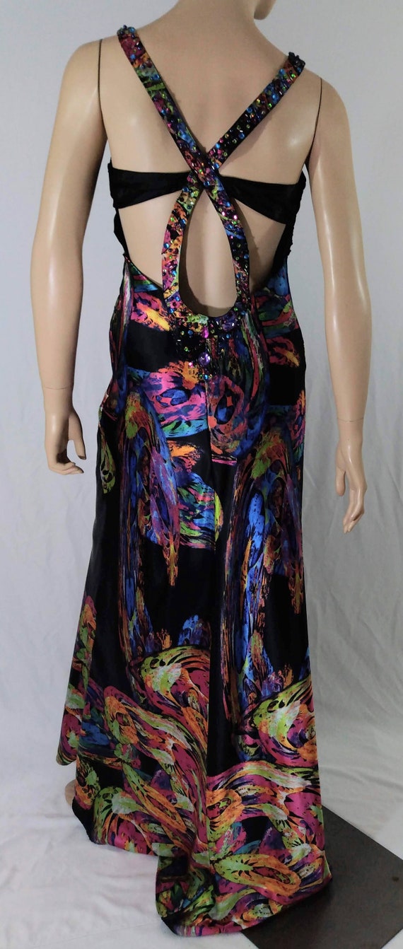 NORDSTROM Gown Women's Semi Formal Colorful Wild … - image 6