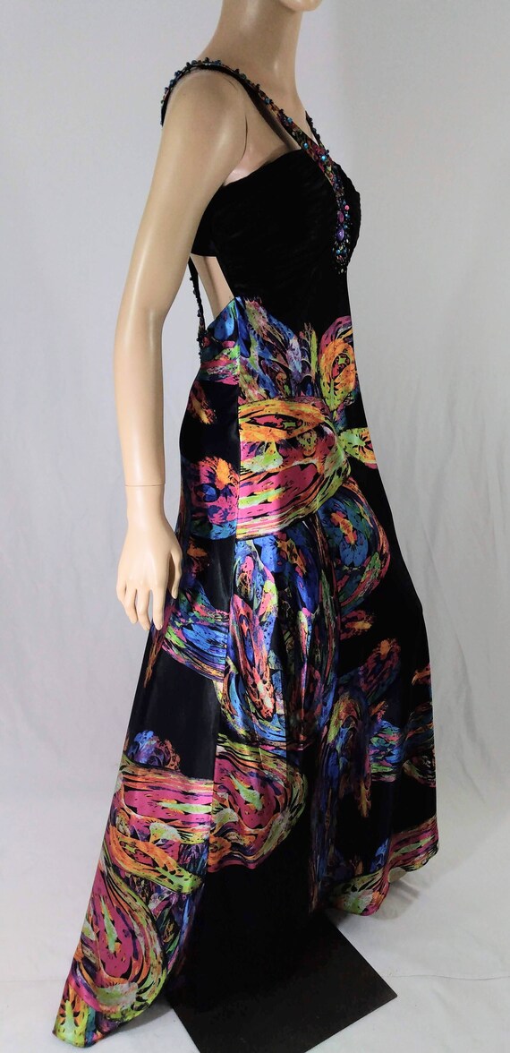 NORDSTROM Gown Women's Semi Formal Colorful Wild … - image 7