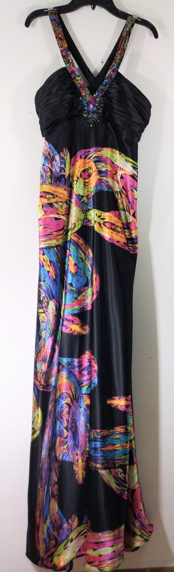 NORDSTROM Gown Women's Semi Formal Colorful Wild … - image 9