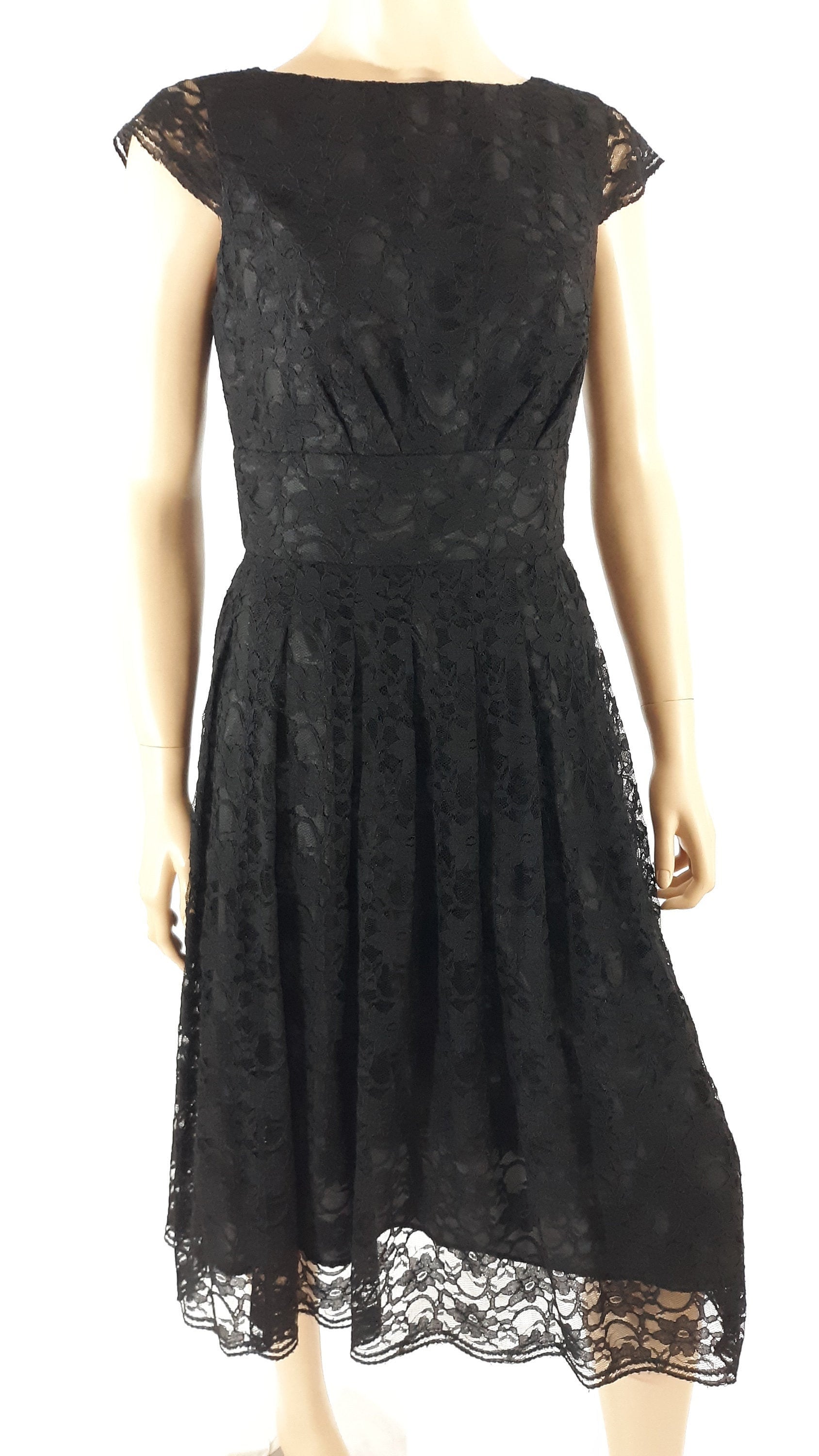 chinese dress ladies Princesa Black Lace Drop Waist Maxi Dress - Xs Size - Women's Dresses main image 1