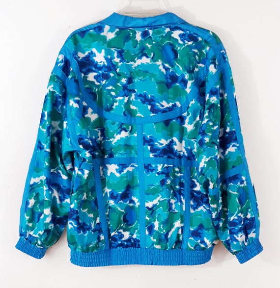 blue and white jogging suit