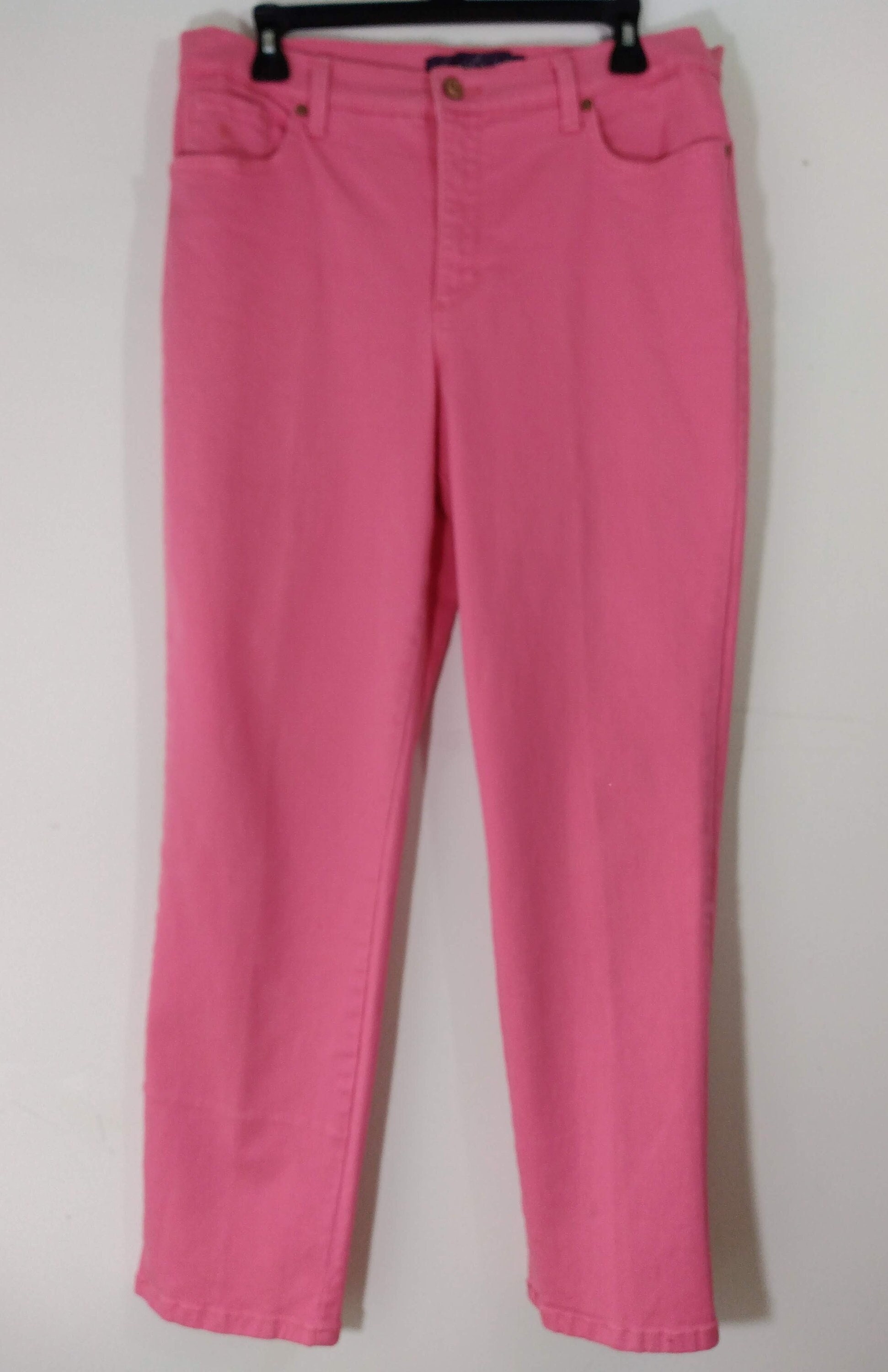 パンツ back slit curve denim pants (pink) 新品タグ付き】back slit curve denim pants