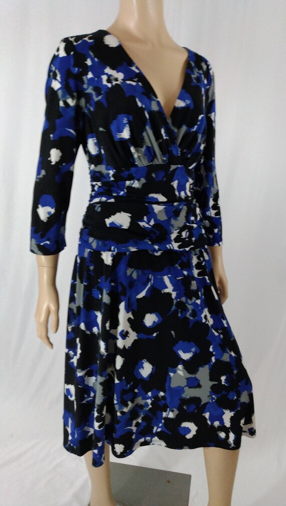 Nine West Dress Women's Dress Abstract Print 3/4 … - image 7