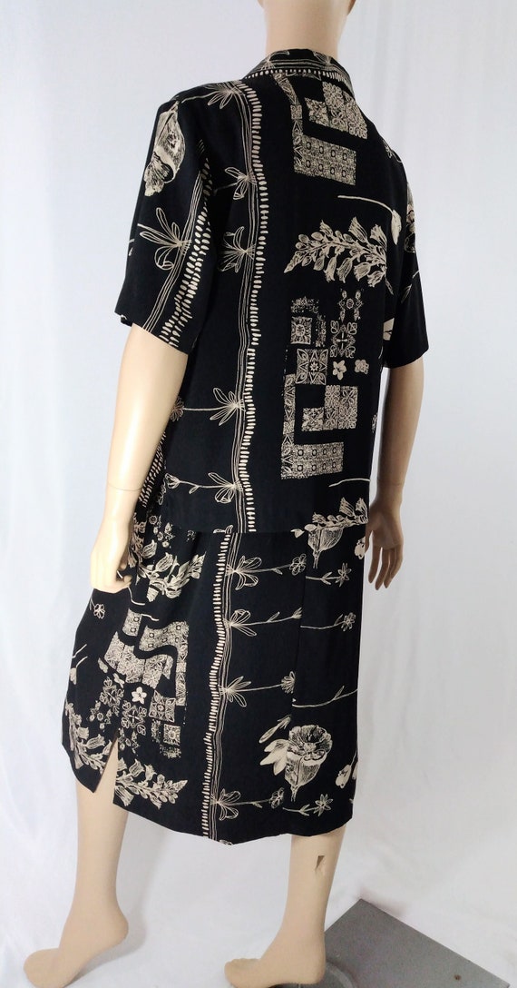 Women's Dress Set 80's 90's 2 Piece Short Sleeve … - image 7