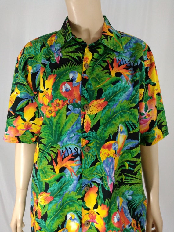 Buy Men's Hawaiian Shirt Short Sleeve 100% Cotton Multicolor Online in  India 