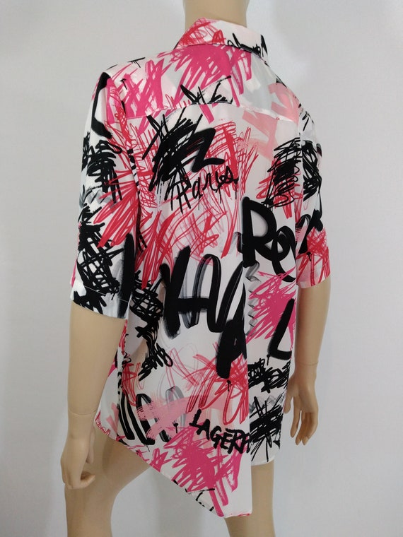 KARL LAGERFELD Shirt Women's Shirt Short Sleeve W… - image 5