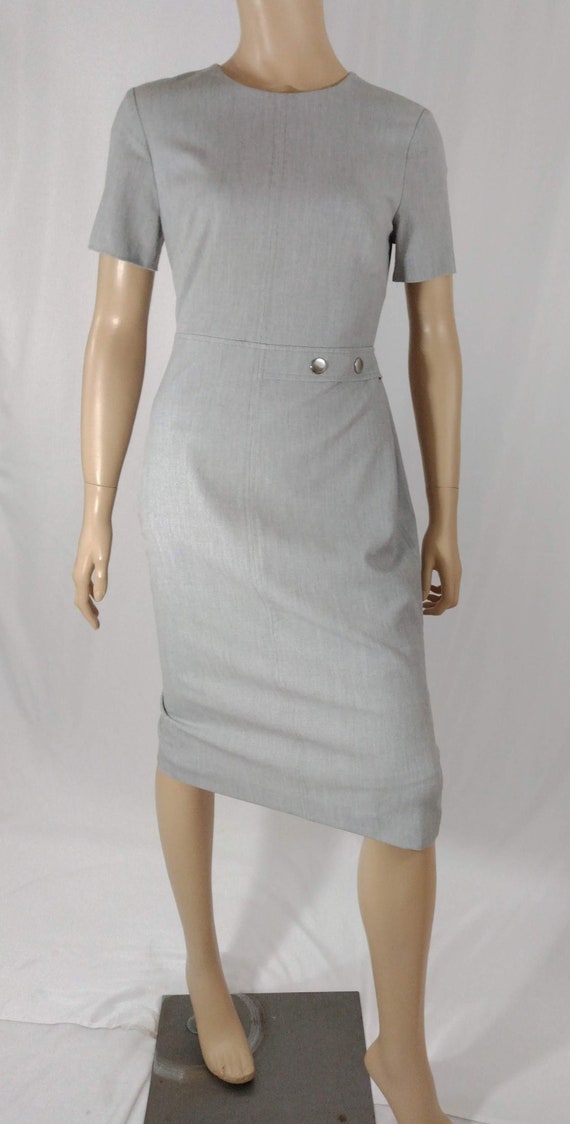 Banana Republic Dress Women s Dress Pale Graywoven Rayon Blend