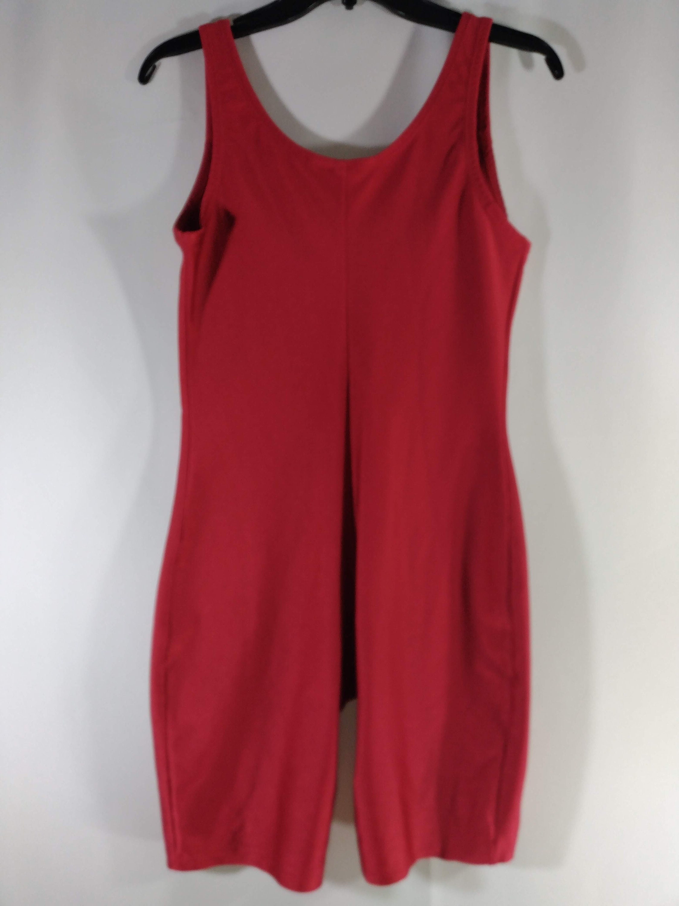 Vintage 80s Red Spandex Unitard: Sleeveless One-piece, Size L - Etsy
