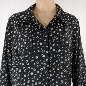 POLKA DOT SHIRT ECRU / BLACK - 7969/228 Collared shirt with long
