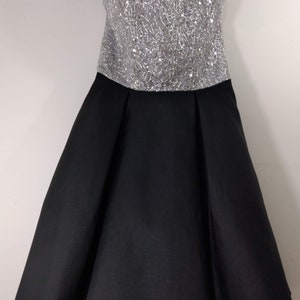 Silver Fit And Flare Formal Prom Evening Dress HB2019C
