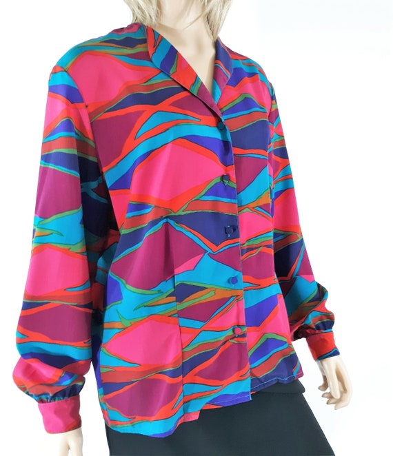 Women's Colorful Jacket Shirt Top Blouse Long Slee