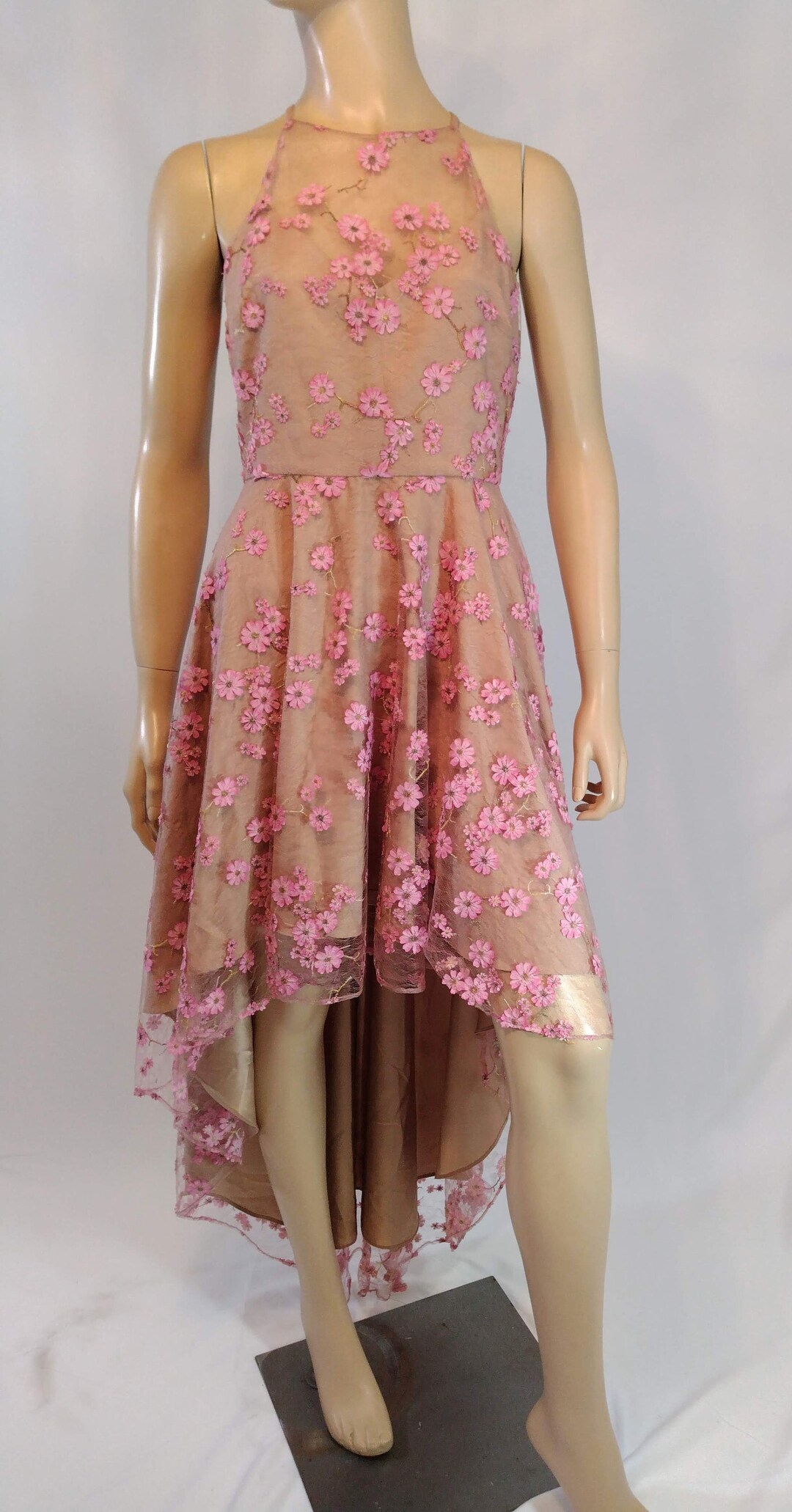 belle badgley mischka pink dress Vintage Belle Badgley Mischka Pink Dress, Size 2