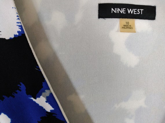 Nine West Dress Women's Dress Abstract Print 3/4 … - image 9