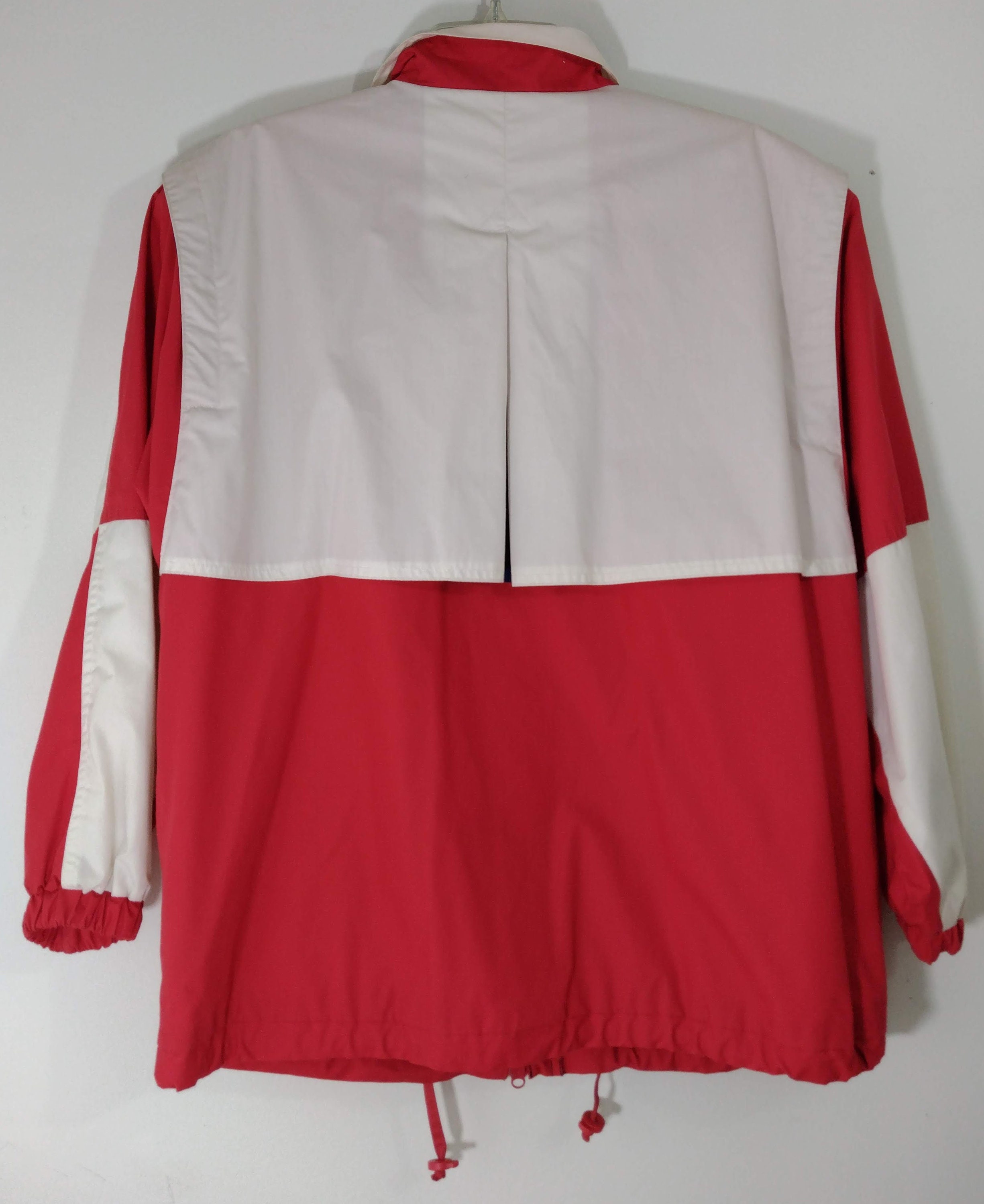 London Fog Jacket 80's Men's Unisex Sports Outerwear Red