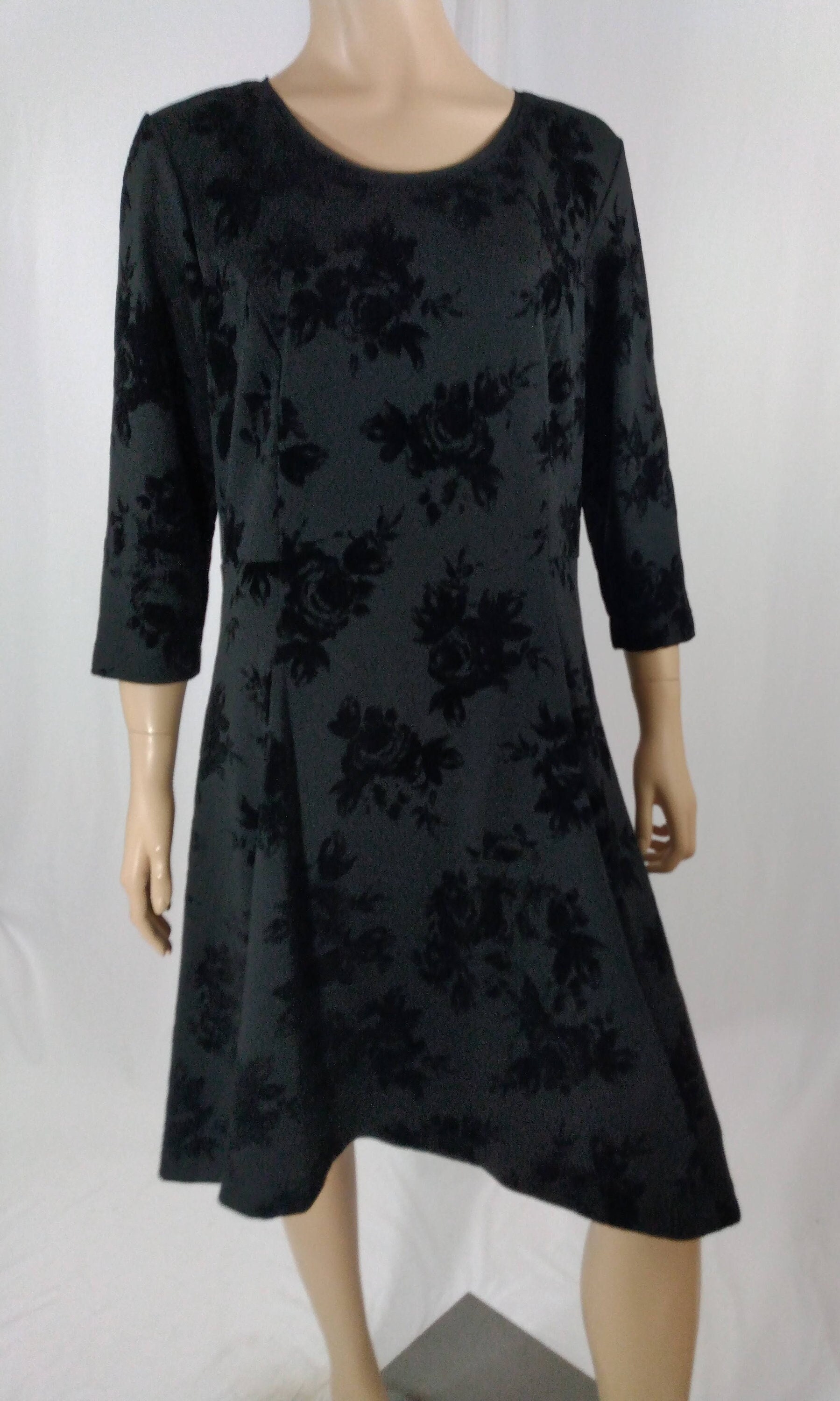 Lands end black hot sale dress