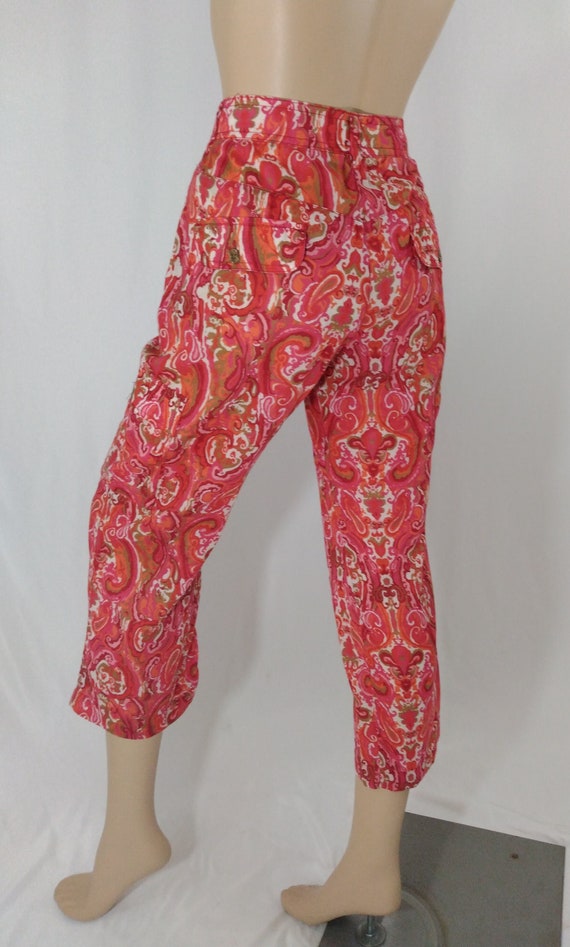 TOMMY HILFIGER Pants Women s Pants Wild Paisley Red Orange White