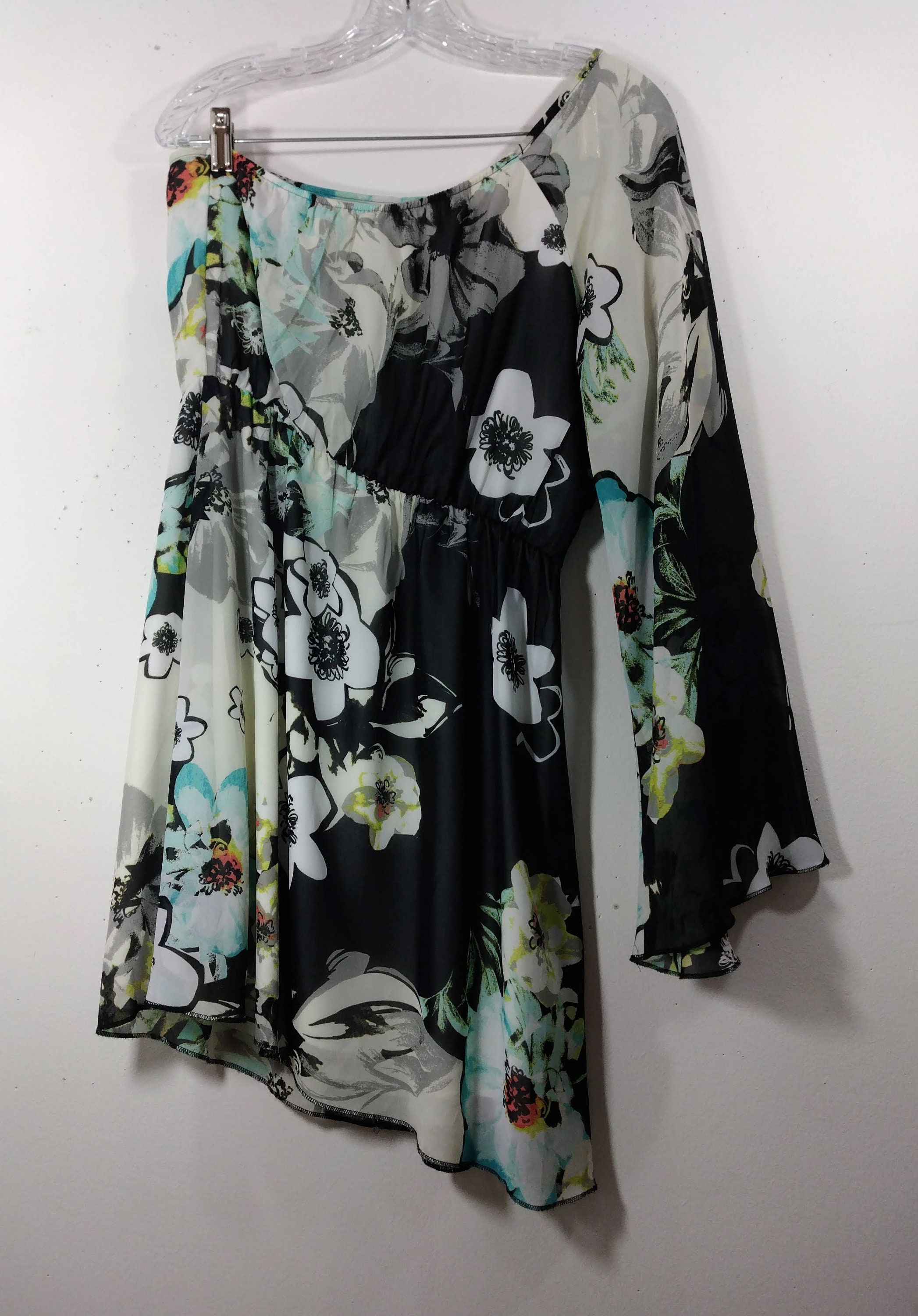 ruby rox one shoulder dress Floral One-shoulder Dress, RUBY ROX Size L