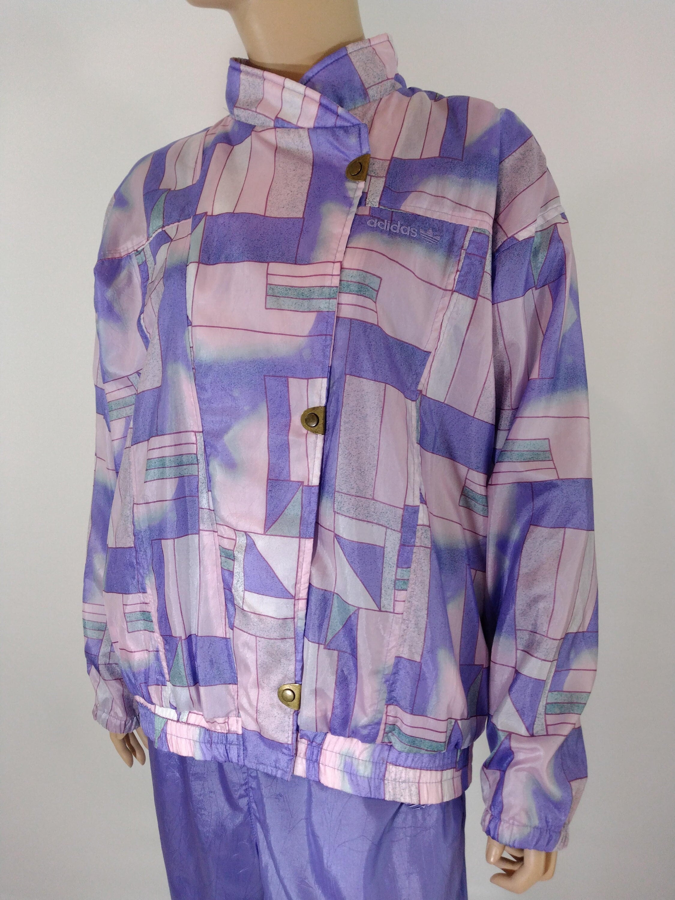 Vintage Adidas Tracksuit 80's 90's Women's Pastel Lavender Vintage Adidas Tracksuit 80's 90's Women's Pastel Lavender