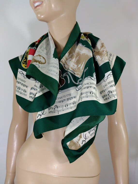 MOZART Scarf 80's 90's Don Giovanni Women's Large 