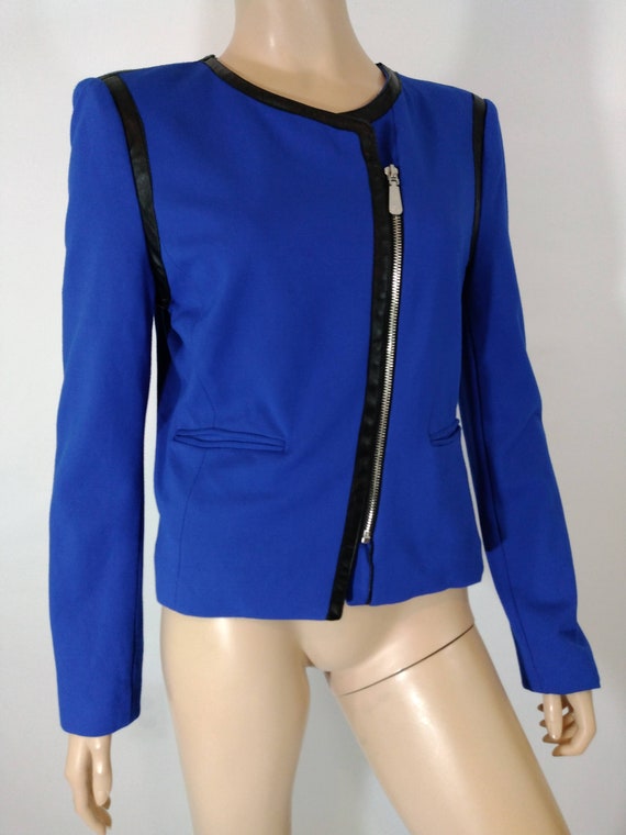 Cobalt Blue Jacket Blazer Women's Cobalt Blue Bla… - image 3