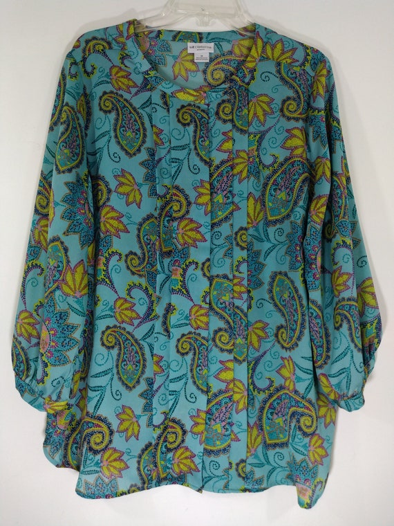 LIZ CLAIBORNE Shirt Plus Size Women's 3/4 Sleeve … - image 10