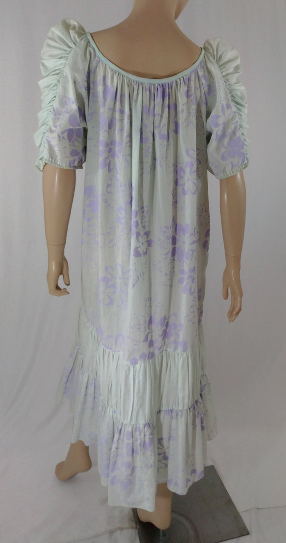 Women's Hawaiian Dress 70's 80's 100% Cotton Past… - image 6