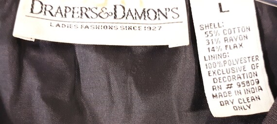 Vintage 80s Embroidered Color Block Jacket, Pop A… - image 10