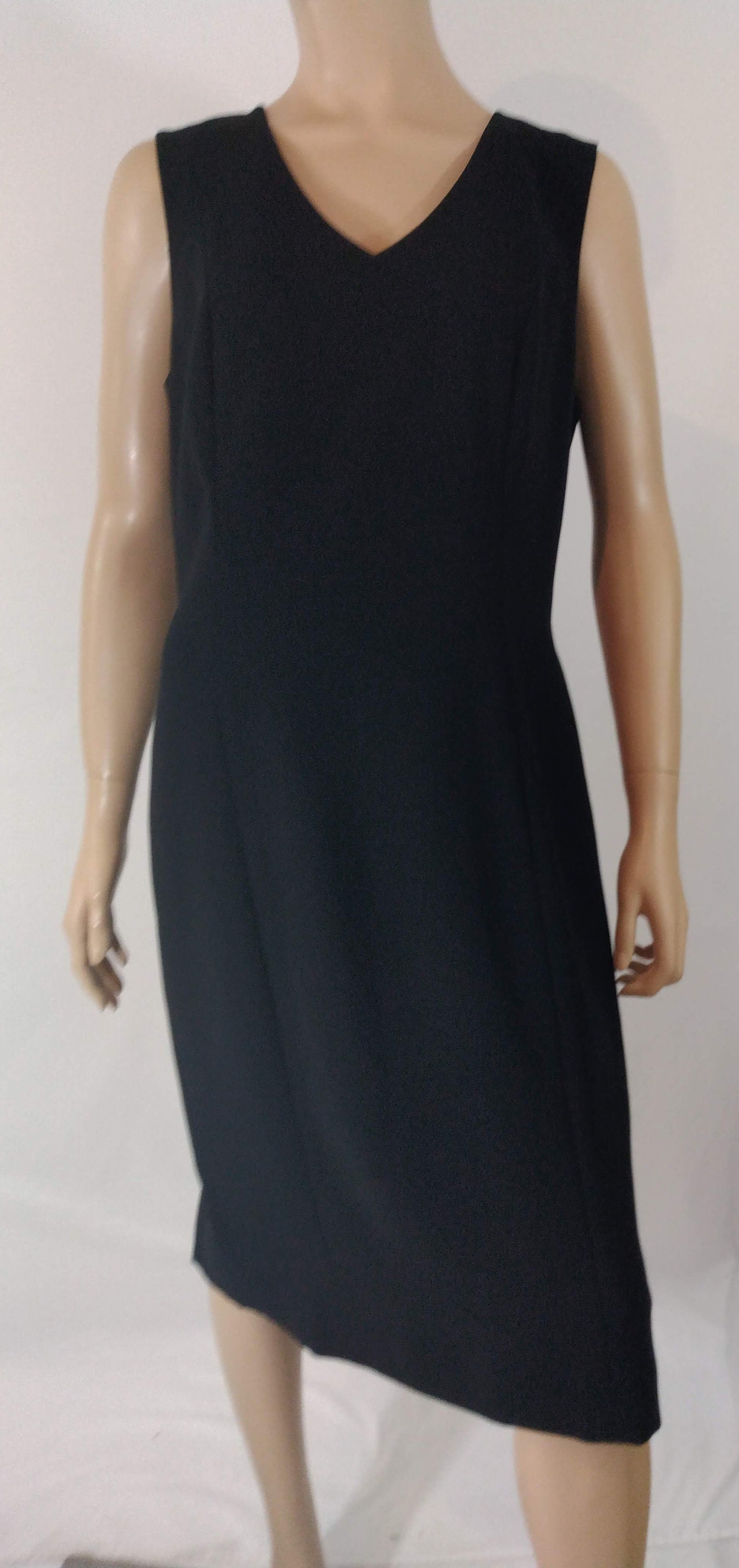 Ann Taylor Black Sleeveless Dress, V Neck, Size 10 - Etsy