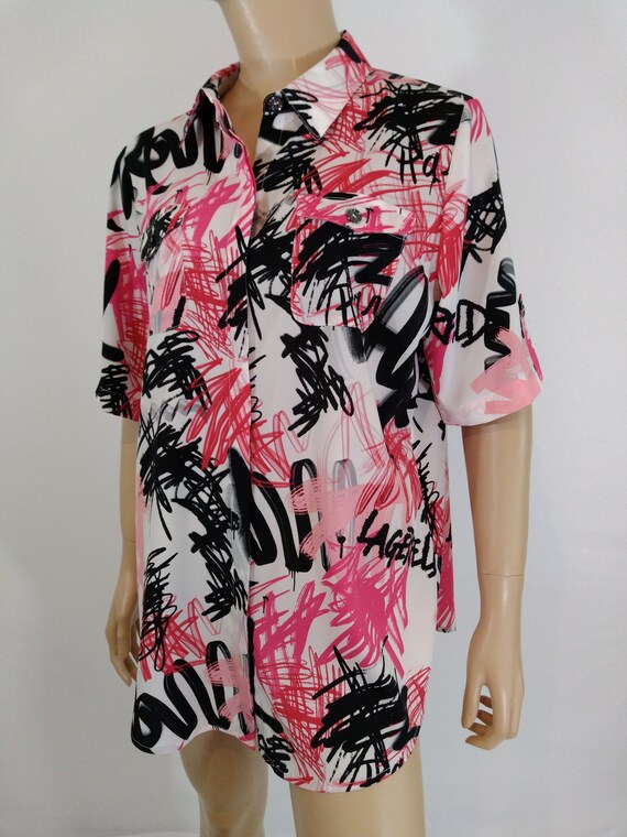 KARL LAGERFELD Shirt Women's Shirt Short Sleeve W… - image 3