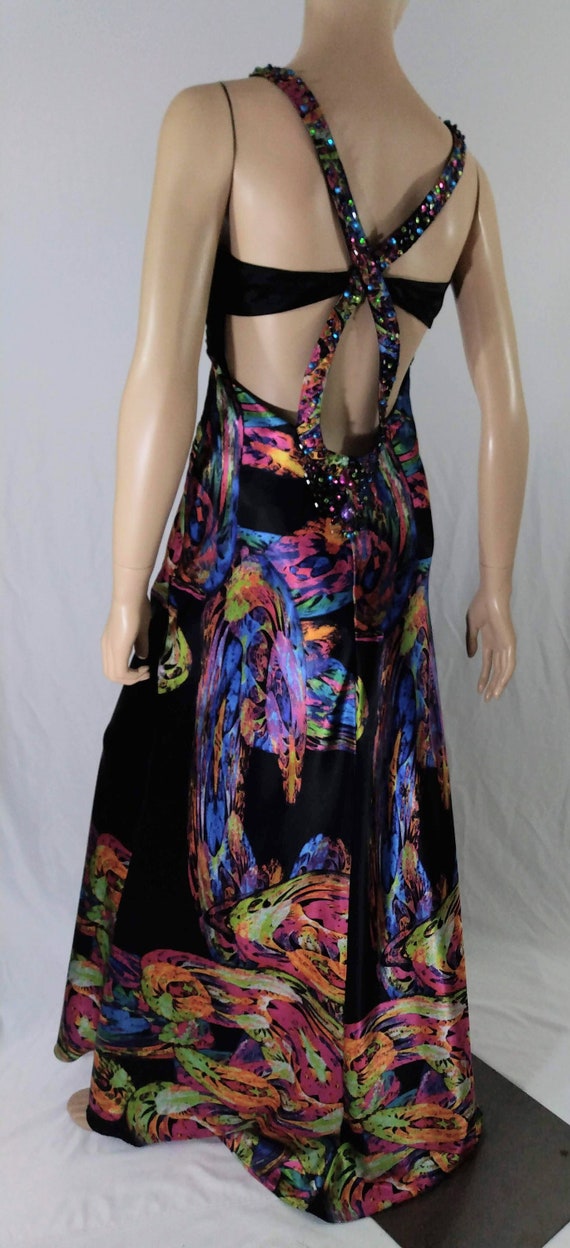 NORDSTROM Gown Women's Semi Formal Colorful Wild … - image 5