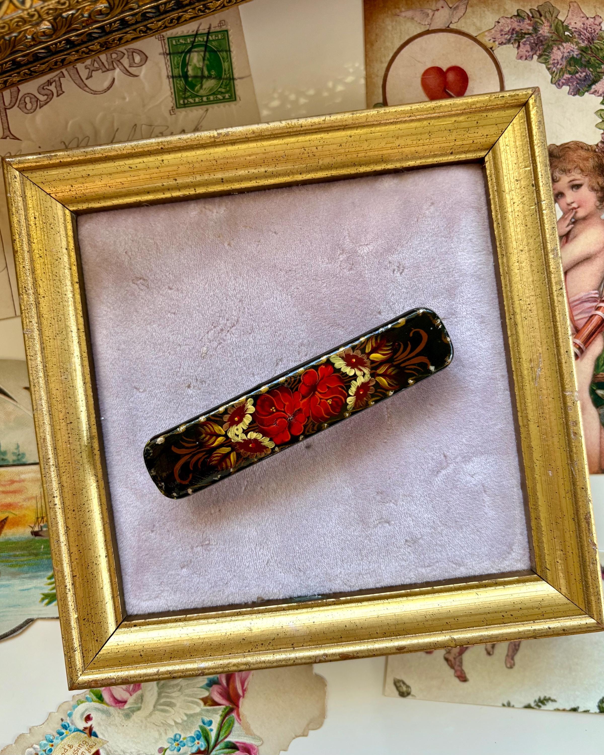Russian Hand Painted Hair Clips - Etsy Canada
