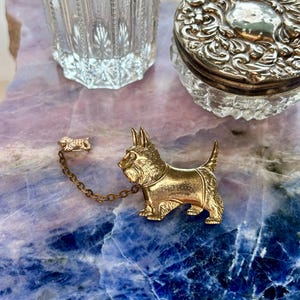 Vintage Scottie Dog Brooch