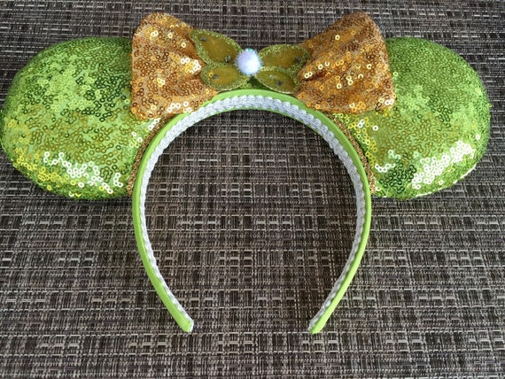 Tinkerbell Mouse Ears: Sequin Headband, Cosplay Ears - Etsy display picture 2