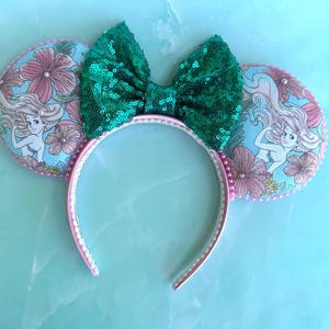 Little Mermaid inspired Ears, Ariel Ears, Ariel Mouse Ears