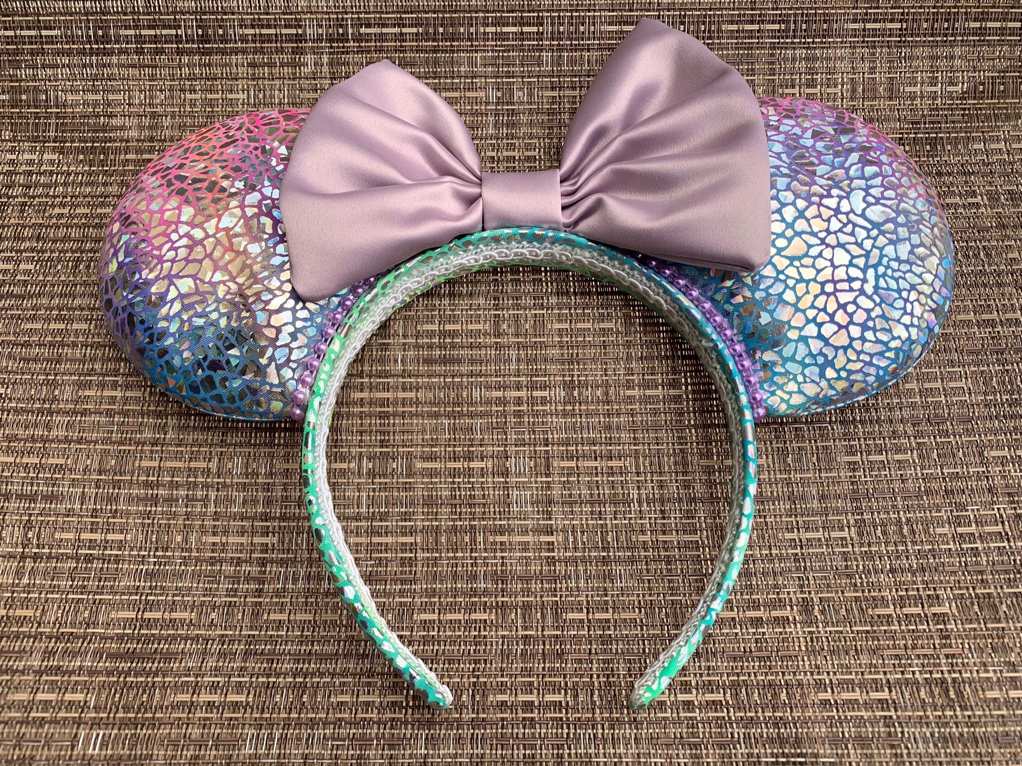 Holographic Mickey Mouse Ears Iridescent Disney Mickey Ears Etsy