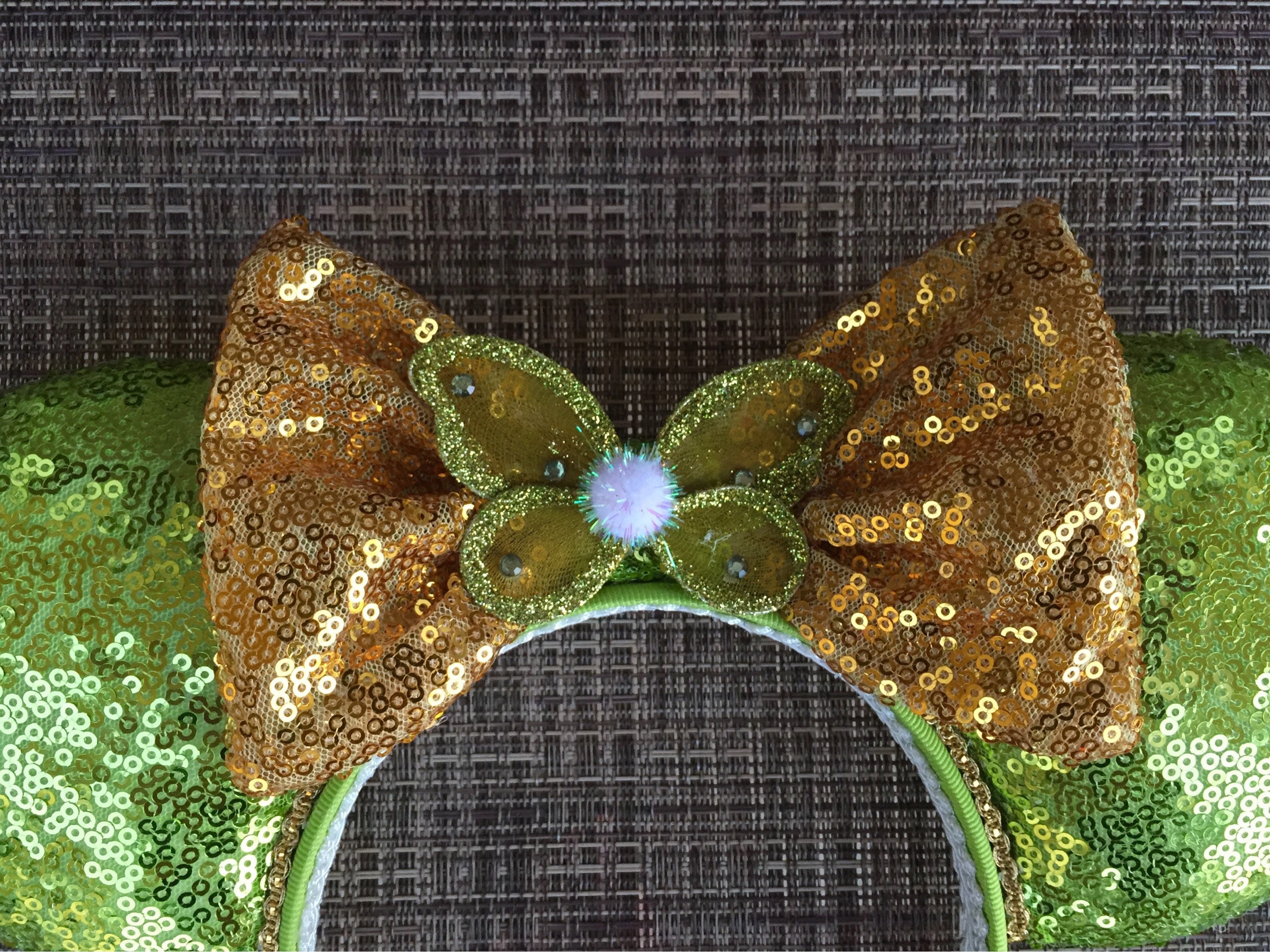Tinkerbell Inspired Mickey Ears Tinkerbell Minnie Mouse Ears Etsy