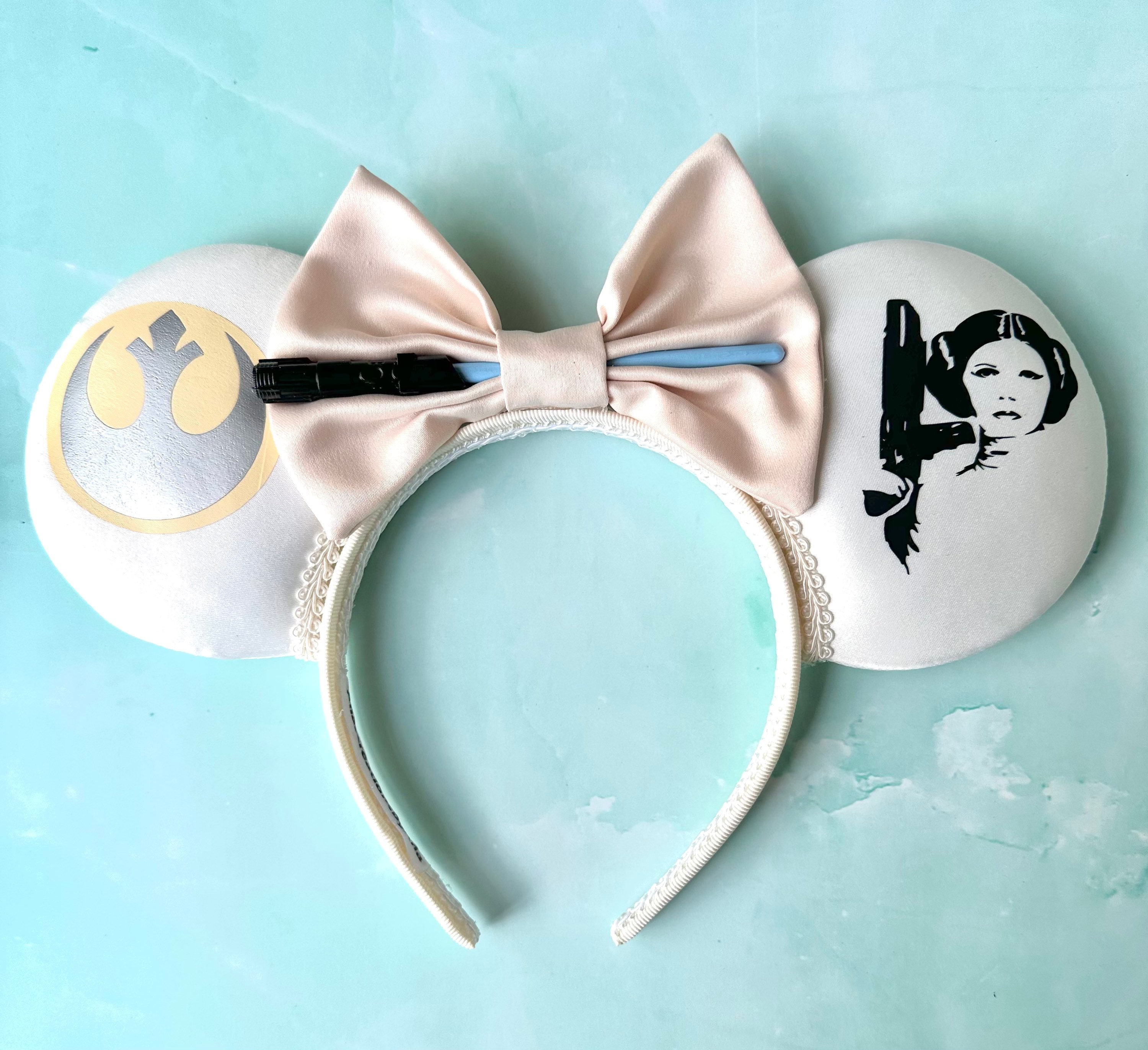 Leia Inspired Mouse Ears: Star Wars Mickey Ears - Etsy