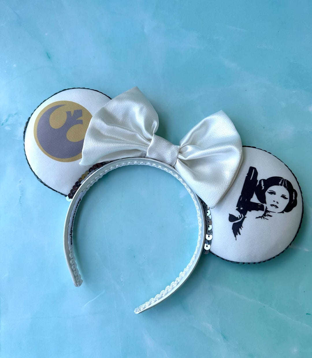 Leia Inspired Mouse Ears: Star Wars Mickey Ears - Etsy display picture 3