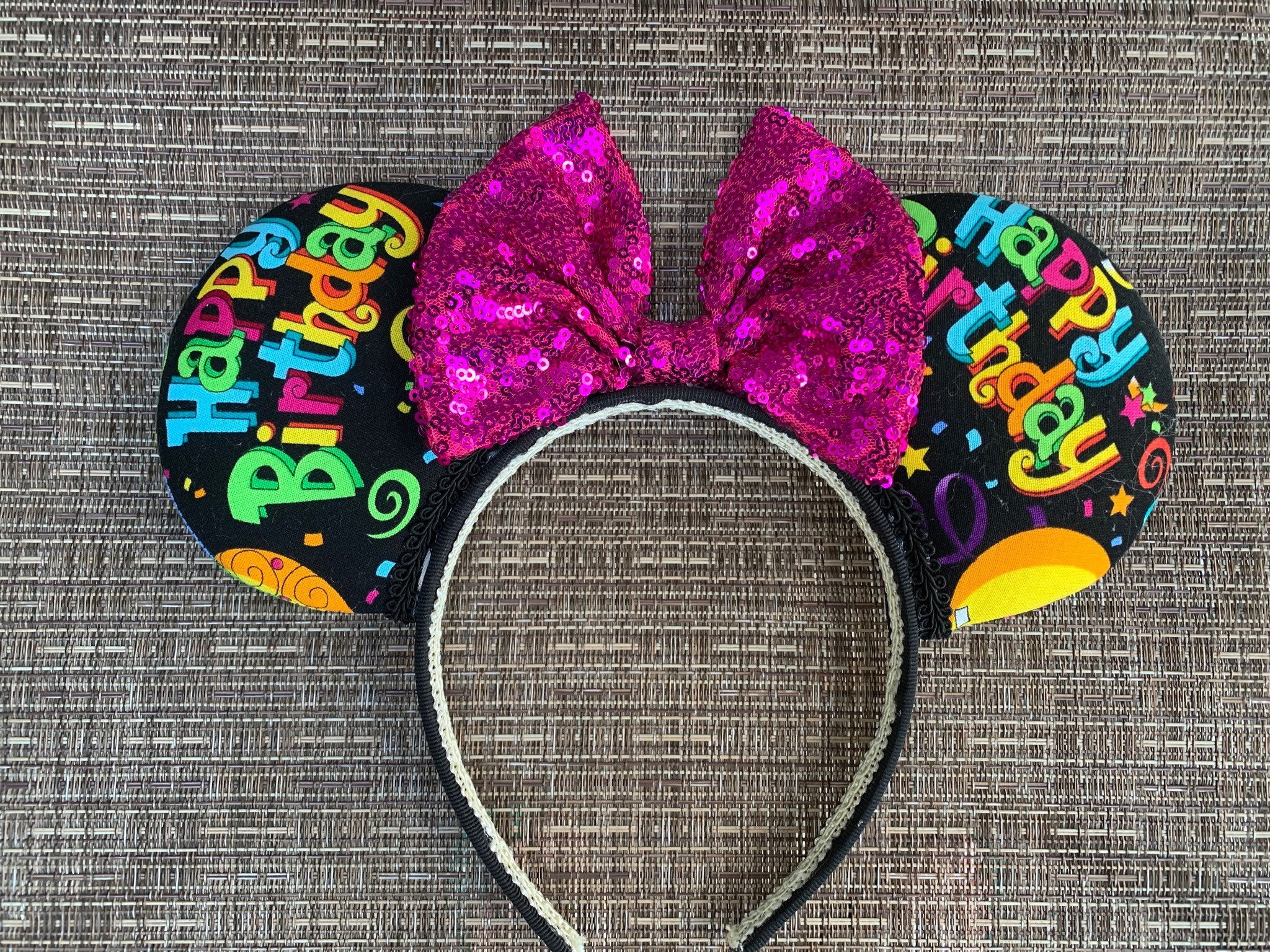 Birthday Mouse Ears Happy Birthday Mouse Ears - Etsy Israel