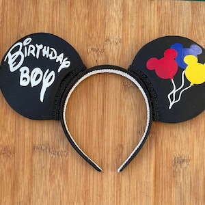 Birthday Boy Mouse Ears, Birthday Mouse Ears