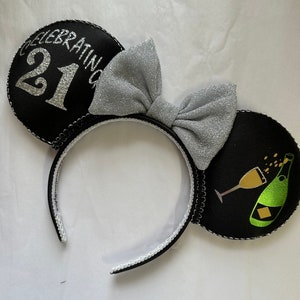 Birthday ear, Birthday Mouse Ears, Celebrating 21 birthday
