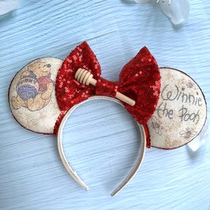 Winnie inspired Ears, Winnie the Pooh Mouse Ears