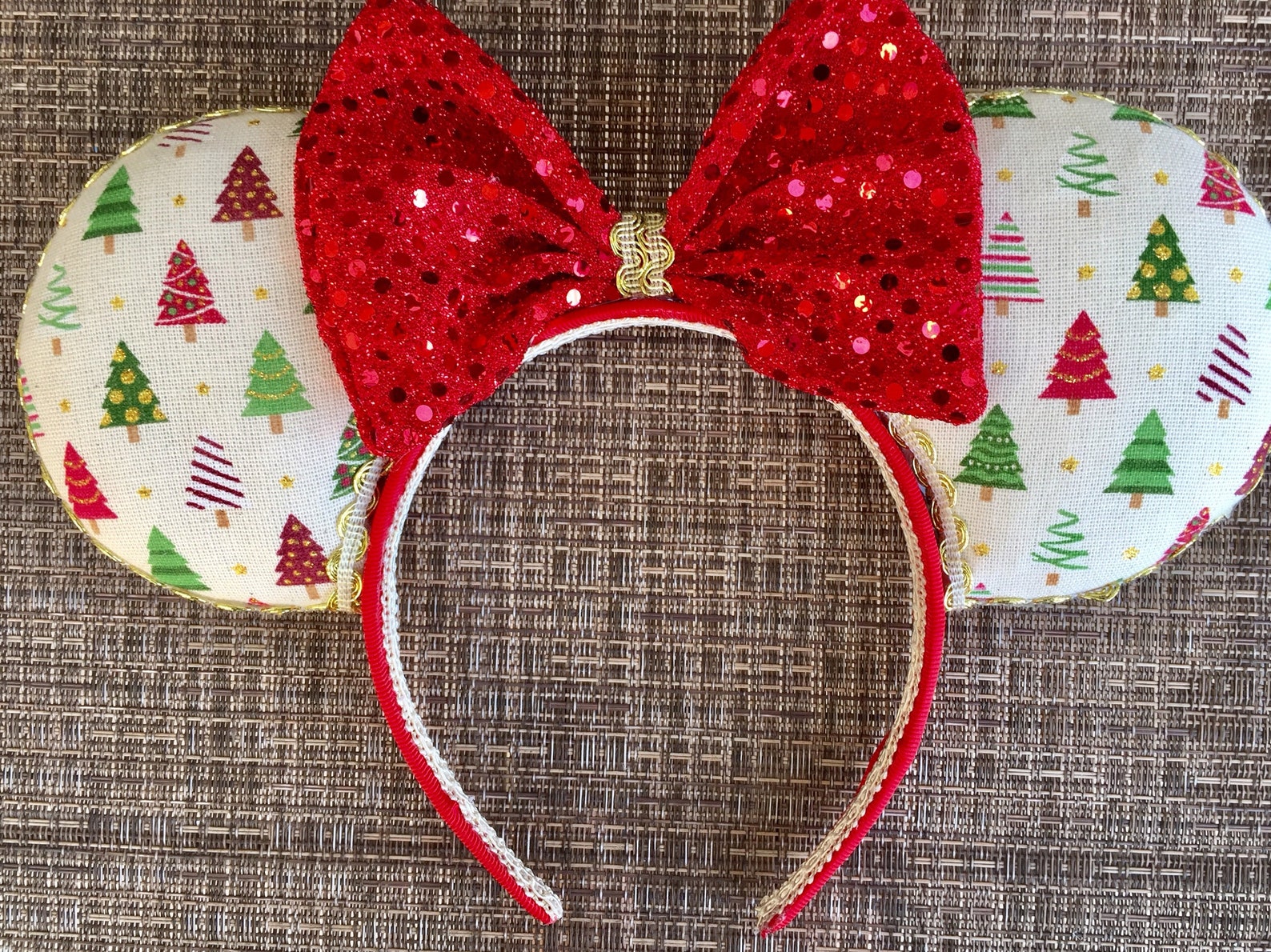 Christmas Inspired Disney Ears Christmas Mickey Ears Holiday Etsy