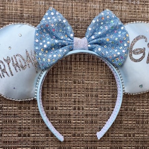 Birthday Girl ears, Birthday Mickey Mouse Ears, Birthday Princess