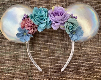 Pandora inspired Ears, Avatar inspired Disney Ears, Holographic flowers Ears, Epcot Flower and garden festival