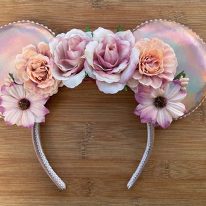 Floral holographic Mouse Ears