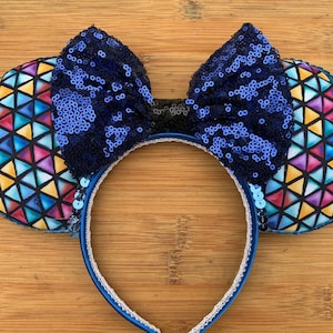 Epcot Spaceship inspired Mickey Ears - Epcot Spaceship inspired Disney Ears