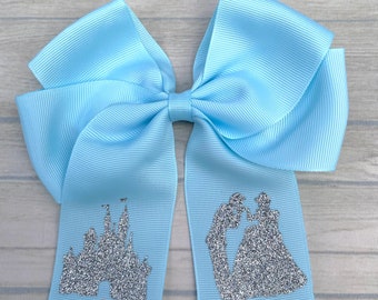 Princess Hair Bow, Cinderella hair Bow, Hair Accessories